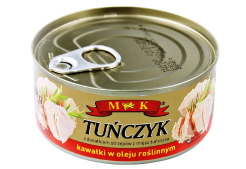Tuniakové kúsky v oleji MK 170G