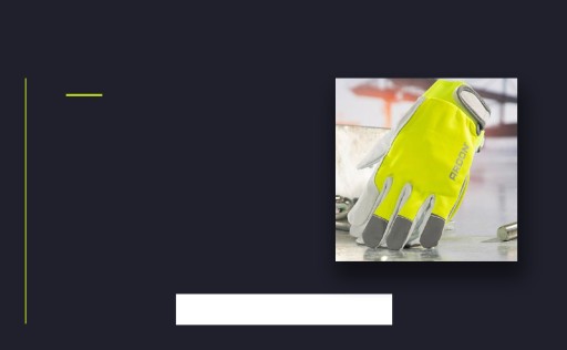 Reflexné kožené Fluo reflexné rukavice, 1 pár, veľkosť 8