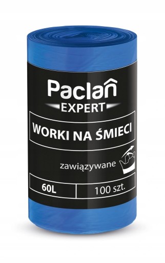 PACLAN Expert 60L viazané vrecia na odpad 100 ks.