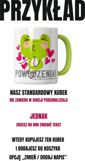 PERSONALIZÁCIA NA HRNČEK - ZMENA - PRIDAJTE - VÁŠ TEXT