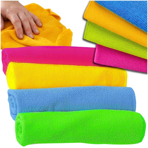 4x SADA Utierok z MIKROVLÁKNA NA UPRATOVANIE KUCHYNSKÝCH AUTÍČK 30x30cm