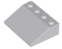 LEGO 3297 DRÁŽKOVÉ STRIEŠKY 3x4 svetlosivá NOVINKA (4g)