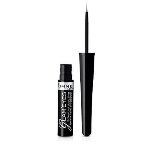 Očná linka so štetcom Glam'Eyes Rimmel 001 Black Glamour 3,5ml
