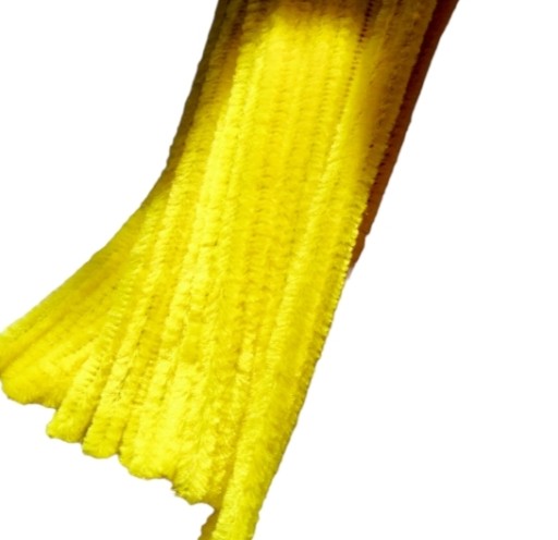 Kreatívne žlté drôtiky, 40 kusov, 30 cm