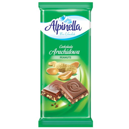 Alpinella Arašidová mliečna čokoláda 90 g