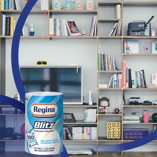 Univerzálna papierová utierka REGINA BLITZ - 100 listov, 3 vrstvy celulózy