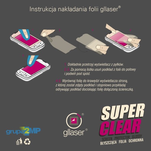 Ochranná fólia GLLASER SuperClear SC pre Garmin EDGE Explore 2/2 kusy