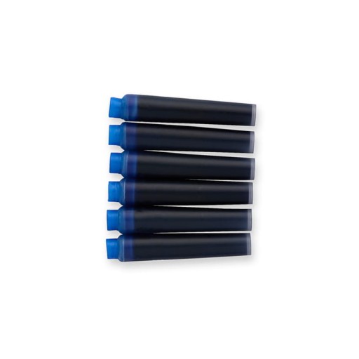 Mini krátke cartridge pre atramentové perá PARKER, modré, 6 kusov, ORIGINÁL