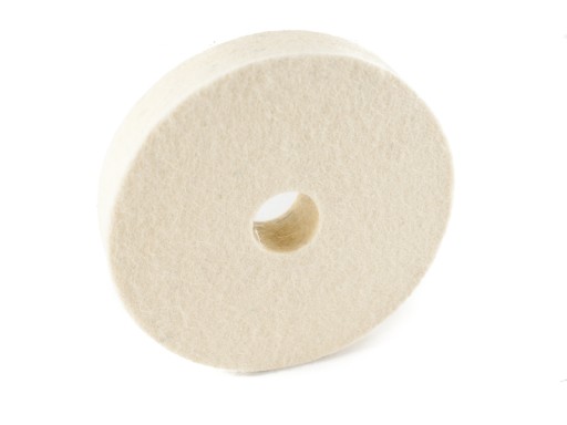 PLSTENÝ LEŠTIACI DISK PEVNÝ PLST 100x20x20 BIELY
