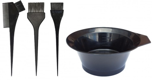 Sada na farbenie vlasov Poniks Bowl + 3 štetce
