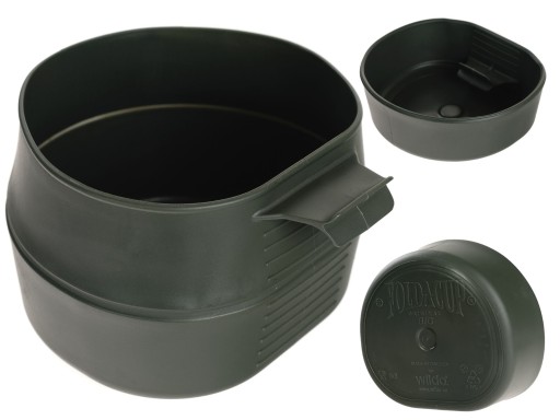 Veľký skladací táborový hrnček Wildo/Helikon Folda Big Olive Green 600 ml