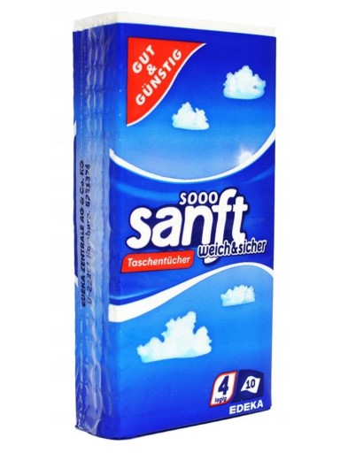G&G NEMECKÉ HYGIENICKÉ Utierky 4-VRSTVOVÉ 30 BALENÍ 300 KS