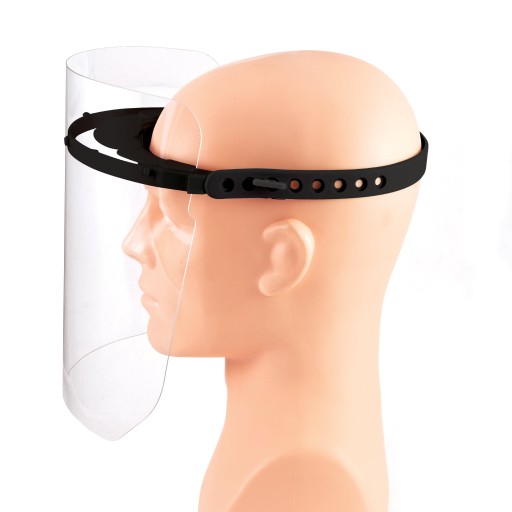 Maska OCHRANNÝ VISOR tvárový štít čierny