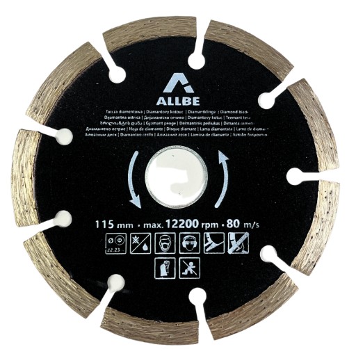 DIAMANTOVÝ DISK 115MM 22,2MM ŽELEZOBETON