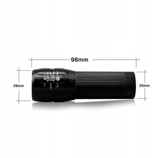 BATERKA PREDNÁ LAMPA NA BICYKEL 2v1 ZOOM + RÚČKA