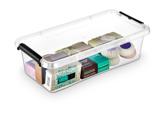 Priehľadná plastová nádoba s krytom 6L Box Organizer Box