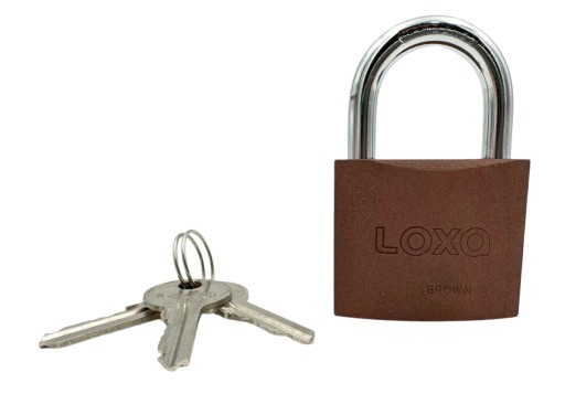 Visiaci zámok GERDA LOXA BROWN S60, liatinový