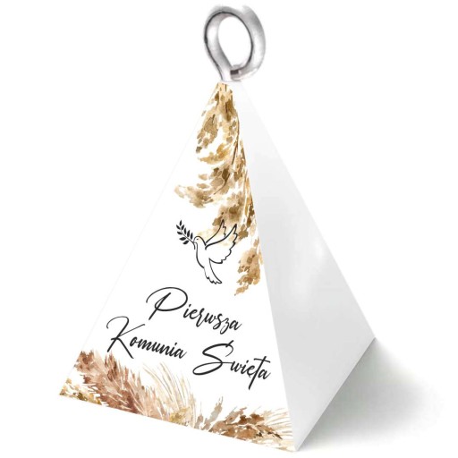 Balónové závažie COMMUNION pyramídové sušičky Boho