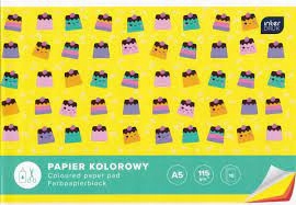 DEKORATÍVNE PLATNICE ŠKOLSKÝ BLOK BLOK A5 FAREBNÝ PAPIER