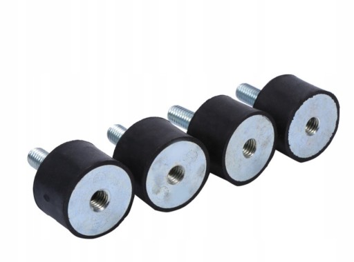 Gumové tlmiče Tlmiče vibrácií 15x15xM4