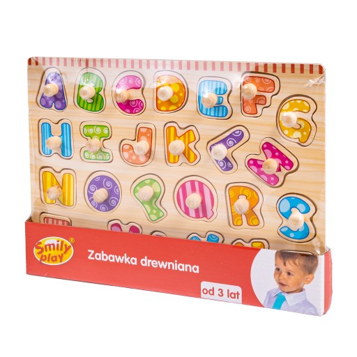 DREVENÉ PUZZZLE S RÚČKAMI PÍSMENA 2+