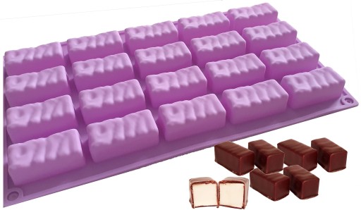 SILIKÓNOVÁ FORMA na cukrovú pastu čokoládové pralinky MACKO PÚ 2 ks