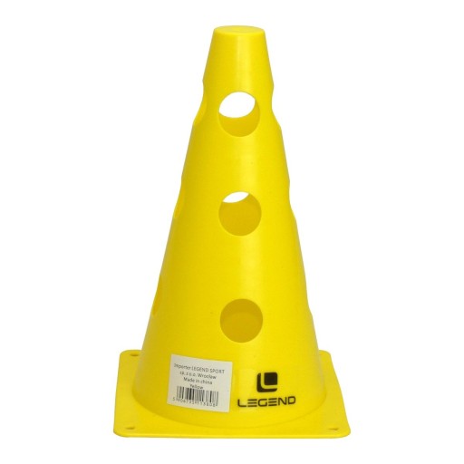 tréningový kužeľ s otvormi 23 cm, červený