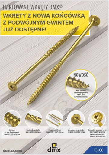 TESÁRSKE SKRUTY DO DREVA CS 3,5x40 TORX PROTIHLAVICE DOMAX 200KS