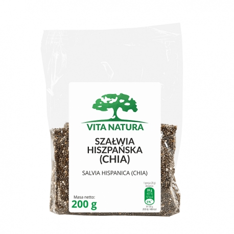 CHIA SEMIENKA ŠPANIELSKOU ŠALVIOU 200G VITA NATURA