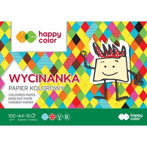 Happy Color blok farebného papiera A4 10k výrez