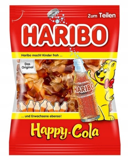 HARIBO Happy Cola želé fazuľky s príchuťou Cola 175 g