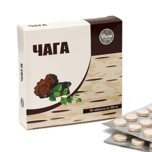 CHAGA CHAGA BREZA SIBERSKÁ NÁBOJ 50 tab. 500 mg