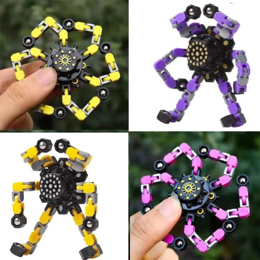 ANTISTRESOVÁ SENZORNÁ HRAČKA NA MONTÁŽ ROBOTOV FIDGET SPINNER