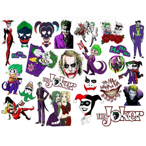 UMÝVAJÚCE DOČASNÉ TETOVANIE PRE DETI DETSKÝ JOKER ORIGINÁLNE DIZAJNY