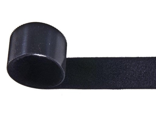 VELCRO OBOJSTRANNÝ 20mm ČIERNA 1m NÍZKY PROFIL