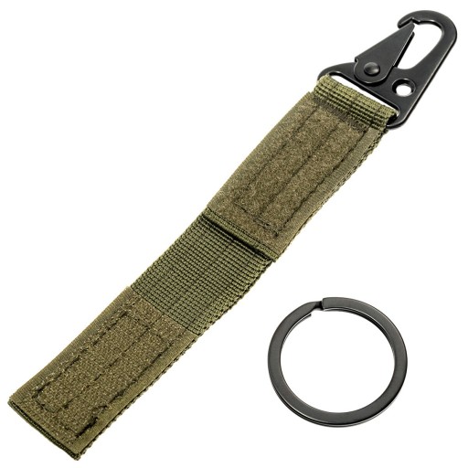 Jazvec Outdoor Paracord Karabína Kľúčenka - olivová