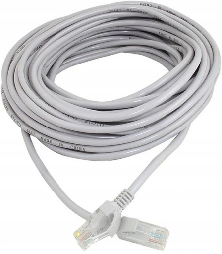 ZLATÝ RJ45 SKÚTENÝ PÁR ETHERNETOVÝ LAN KÁBEL 15m