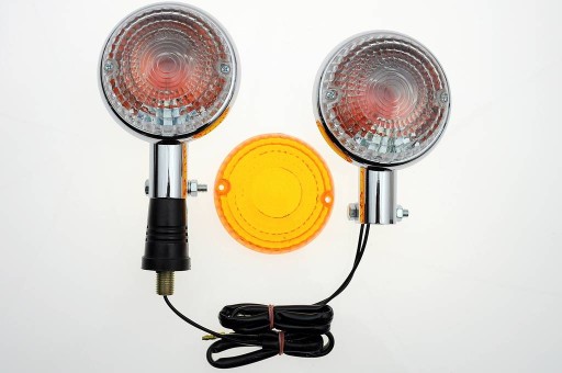 SKLENENÉ LAMPY ORANŽOVÉ VIRAGO DRAG STAR V-STAR (115)