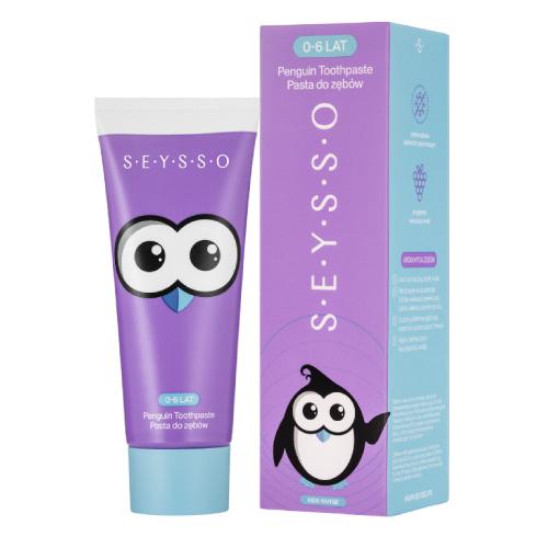 SEYSSO Kids Penguin zubná pasta pre deti 0-6 rokov malina, 75ml