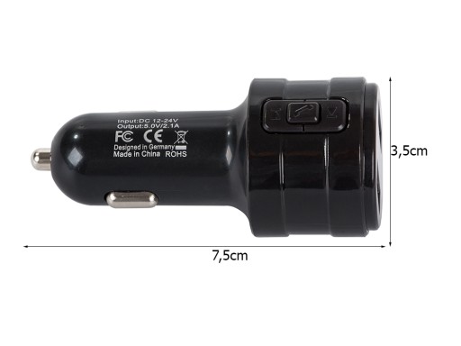FM TRANSMITTER MP3 BLUETOOTH NABÍJAČKA 2x USB AUDIO NABÍJAČKA DO AUTO