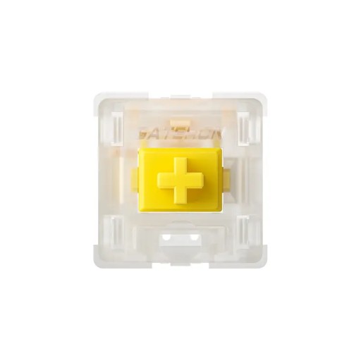Gateron MILKY YELLOW PRO Factory Lubed Lineárne mechanické spínače - 5x