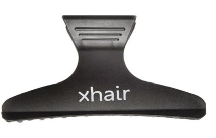 kadernícka svorka xHAiR, PLAST, 1 ks, ČIERNA, 8 cm