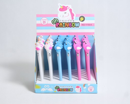 LED ŽIARENÉ PERO Flamingo jemná linka do školy