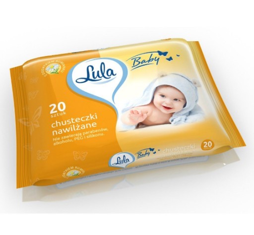 Lula Baby harmančekové vlhčené obrúsky 20 ks.