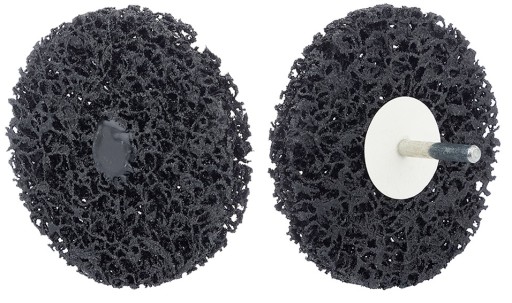 DISK NA ODSTRAŇOVANIE HRDZY, VLASY ČERNOHO MUŽA, 50 mm, NA DRŽIKU VRTÁKA