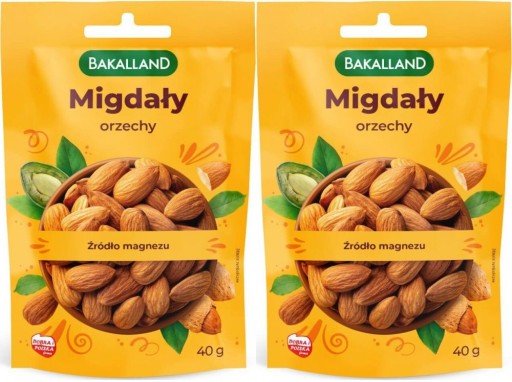 Bakalland Mandle lúpané 40 g x2