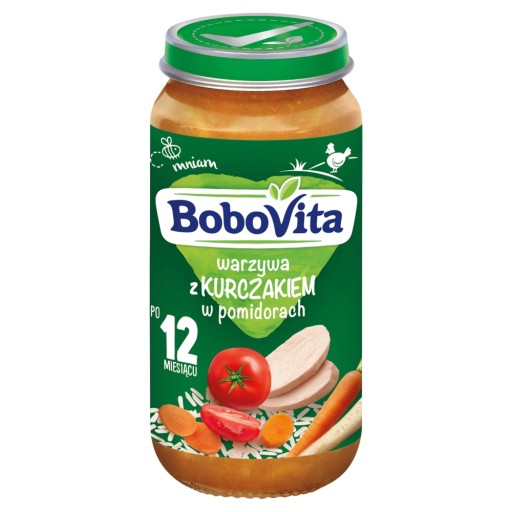 BoboVita Zelenina s kuracím mäsom v paradajkách 1-3 roky