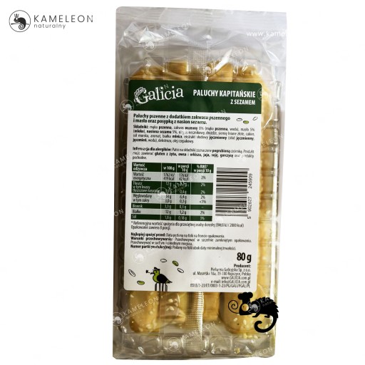 Kapitánske prsty sezamové 80 g Galícia