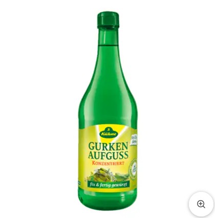 Kuhne Gurken Aufguss Nakladanie uhoriek huby zeleniny Prelejte 750 ml