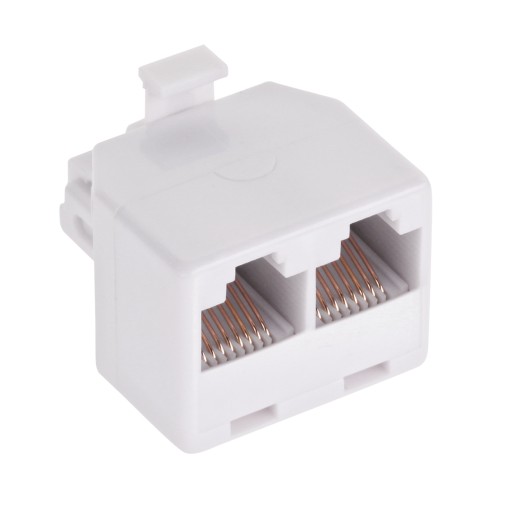 Rozbočovací konektor RJ45 PLUG - dve zásuvky